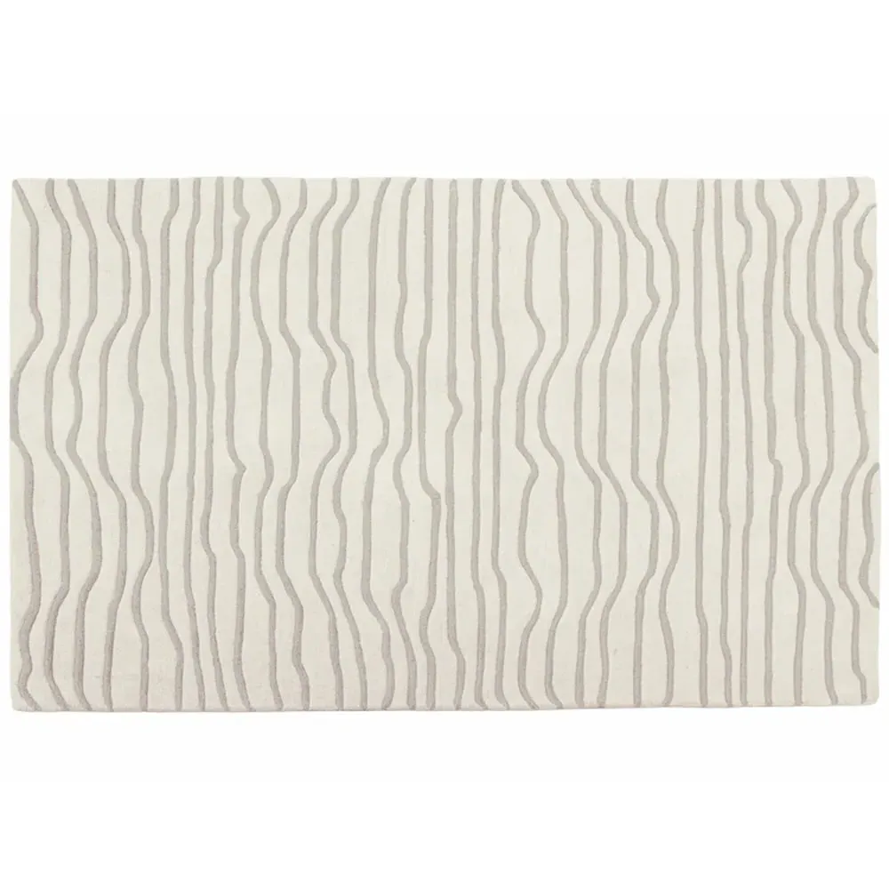 Aura Dune Rug - Cream, Wool