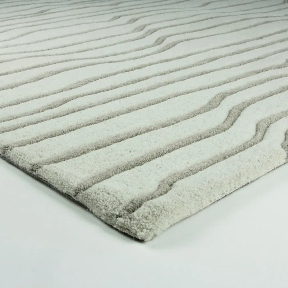 Aura Dune Rug - Cream, Wool