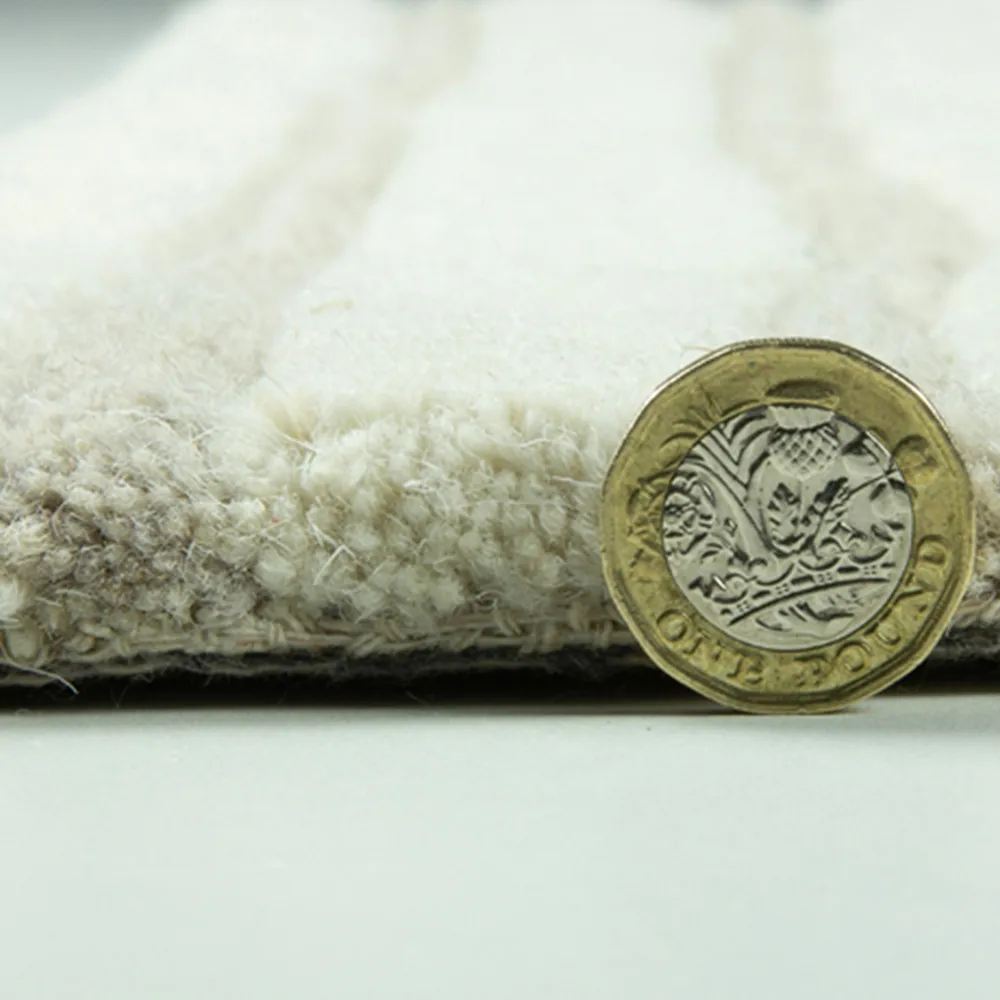 Aura Dune Rug - Cream, Wool