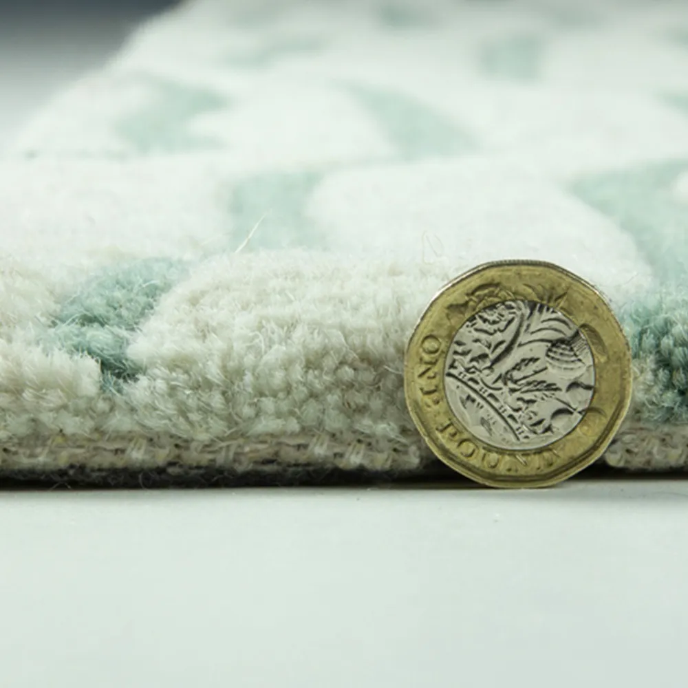 Aura Dune Rug - Green, Wool