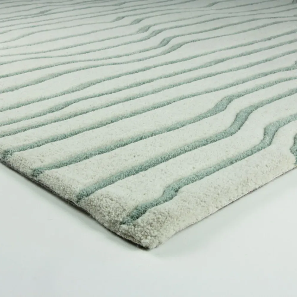 Aura Dune Rug - Green, Wool