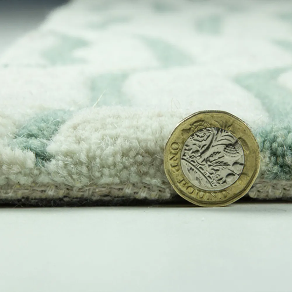 Aura Dune Rug - Green, Wool