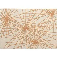 Aura Starburst Rug - Orange, Wool