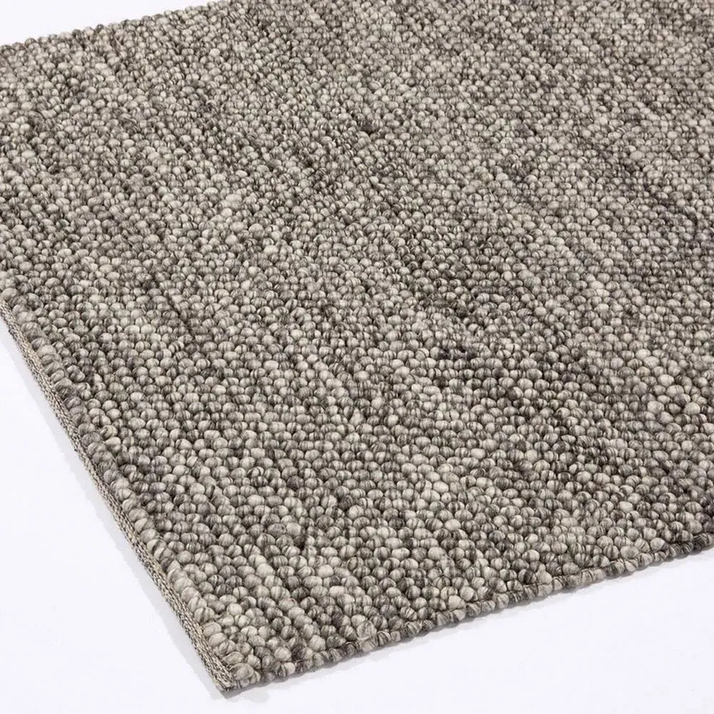 Delilah Beaded Rug - Grey, Wool