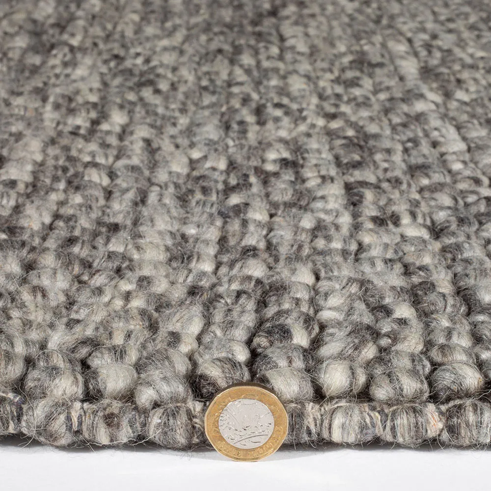 Delilah Beaded Rug - Grey, Wool