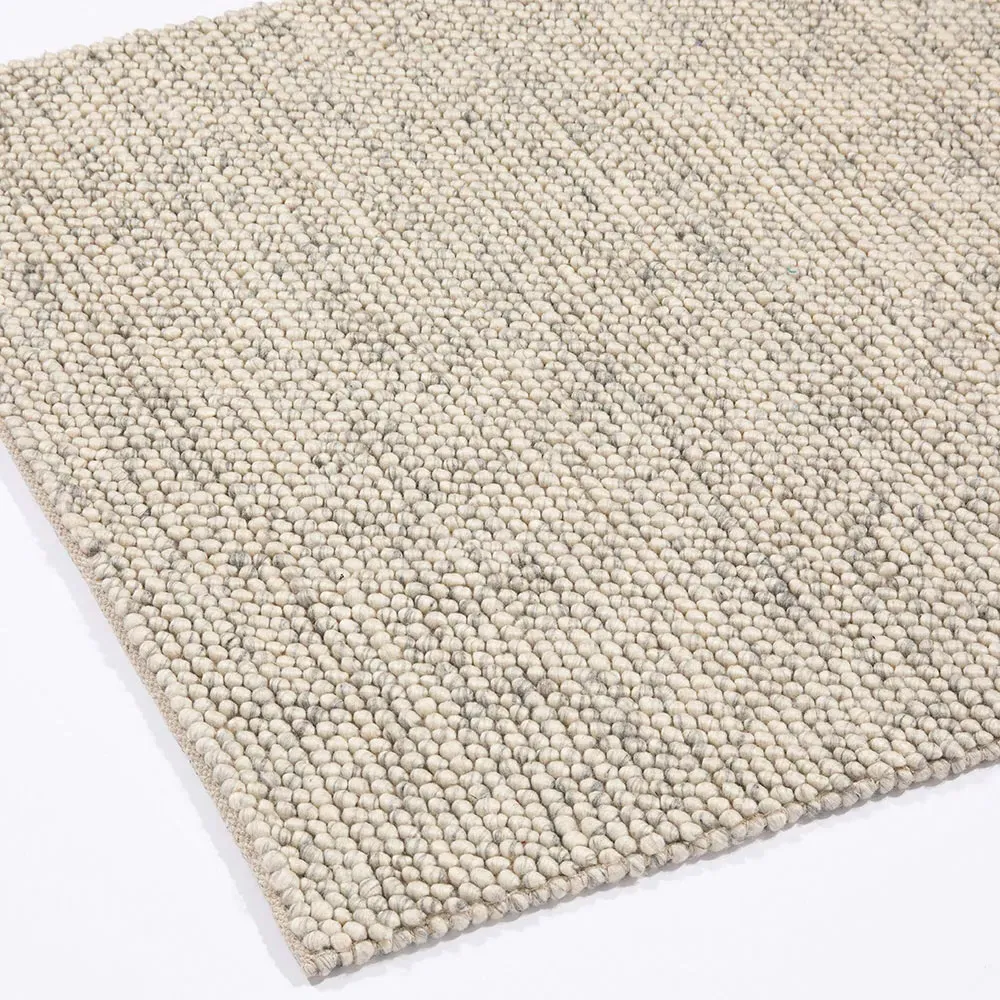 Delilah Pebble Rug - Cream, Wool