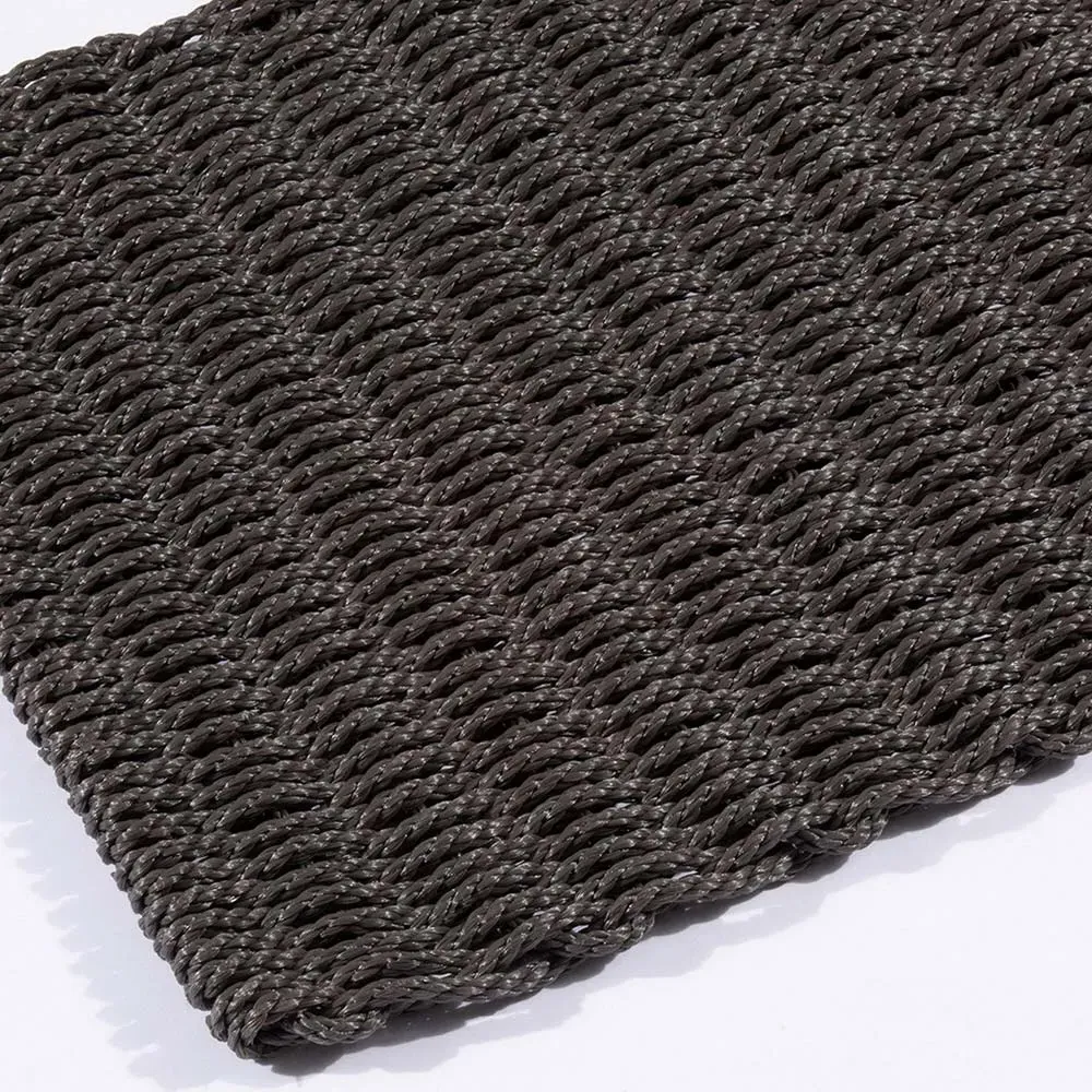 Didsbury Braided Doormat - Grey, Polypropylene