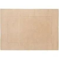 Esme Hand-Carved Wool Rug - Cream