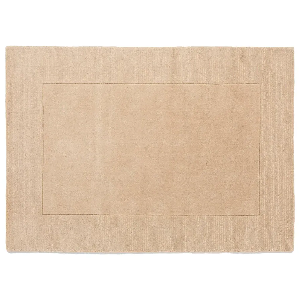 Esme Hand-Carved Wool Rug - Cream image