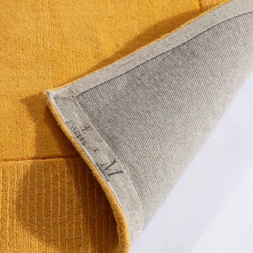 Esme Ochre Wool Rug - Yellow, Wool