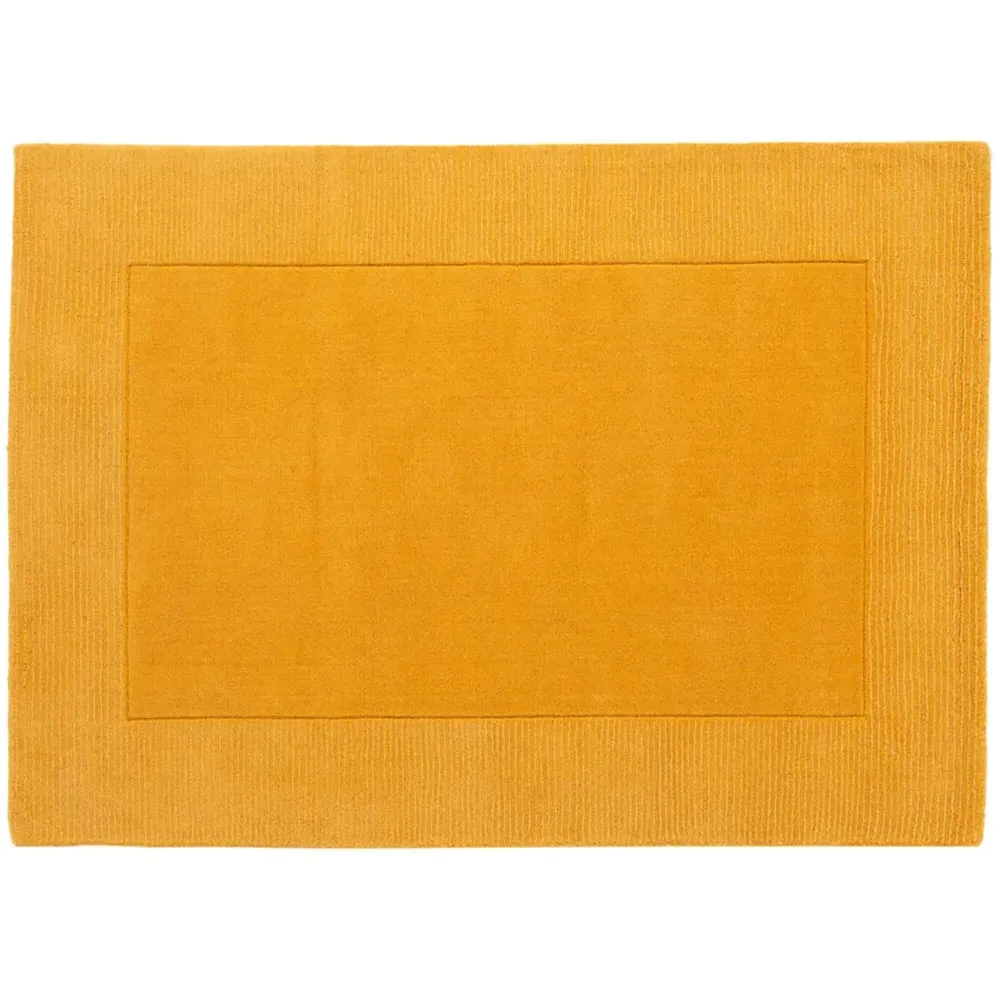 Esme Ochre Wool Rug - Yellow, Wool
