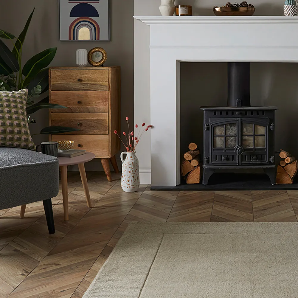 Esme Stone Wool Rug 160 x 230cm - Cream