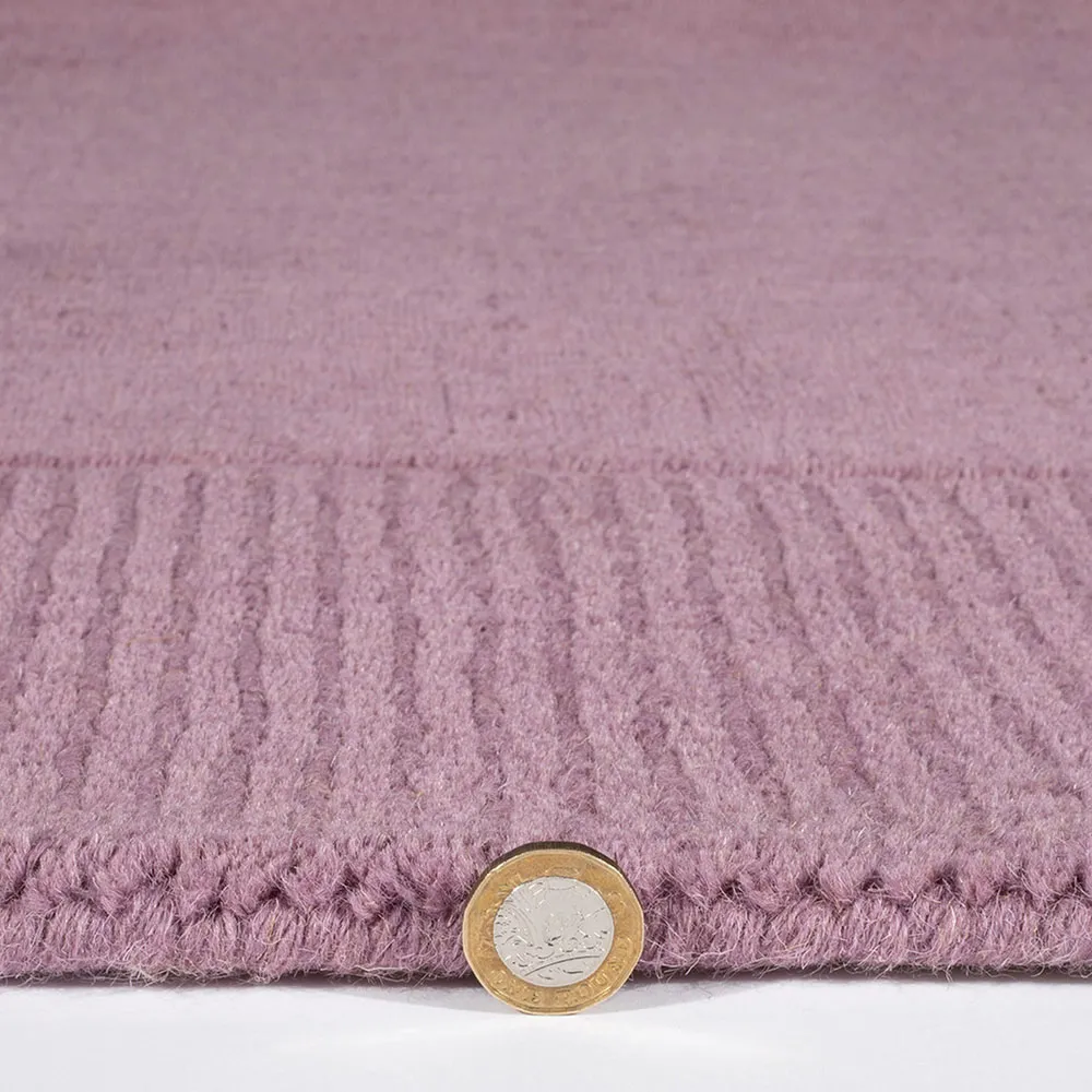 Esme Wool Rug 120x170cm - Mauve
