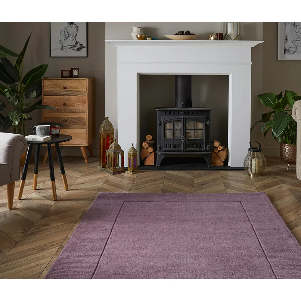 Esme Wool Rug 160x230cm - Mauve
