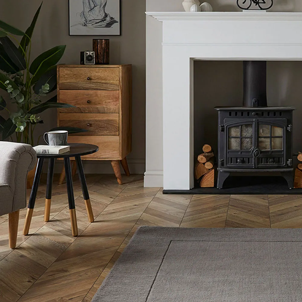 Esme Wool Rug - Grey