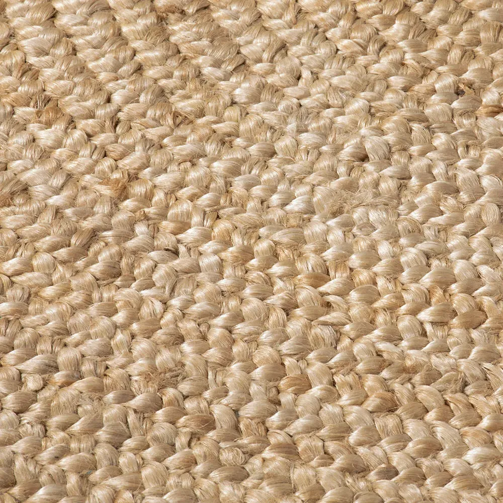Heaton Round Jute Rug - Cream