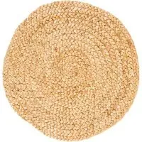 Heaton Round Jute Rug - Cream
