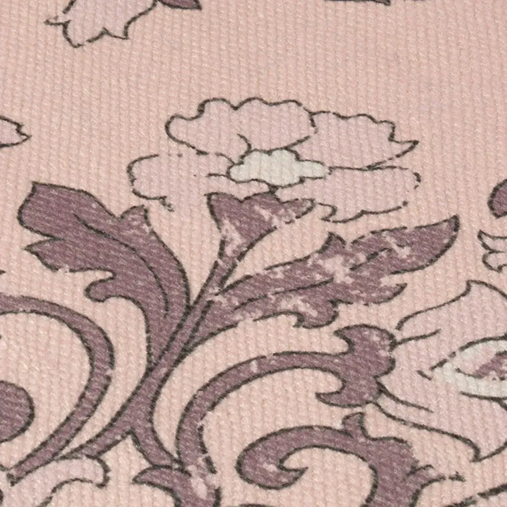 Kew Antique Print Rug with Tassel - Cream