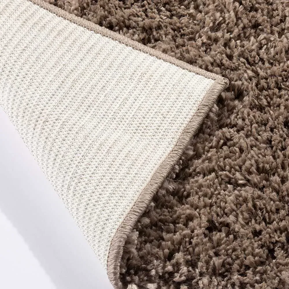 Larissa Shaggy Rug - Chocolate, Polypropylene