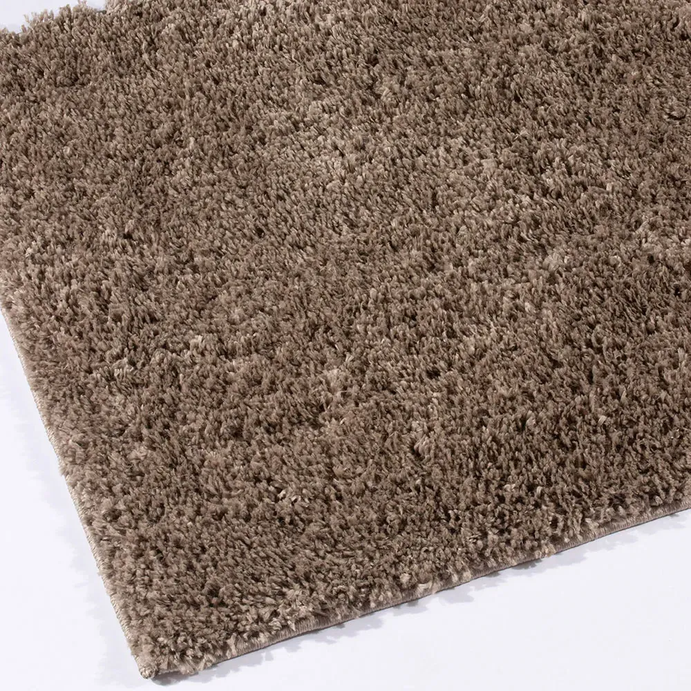 Larissa Shaggy Rug - Chocolate, Polypropylene