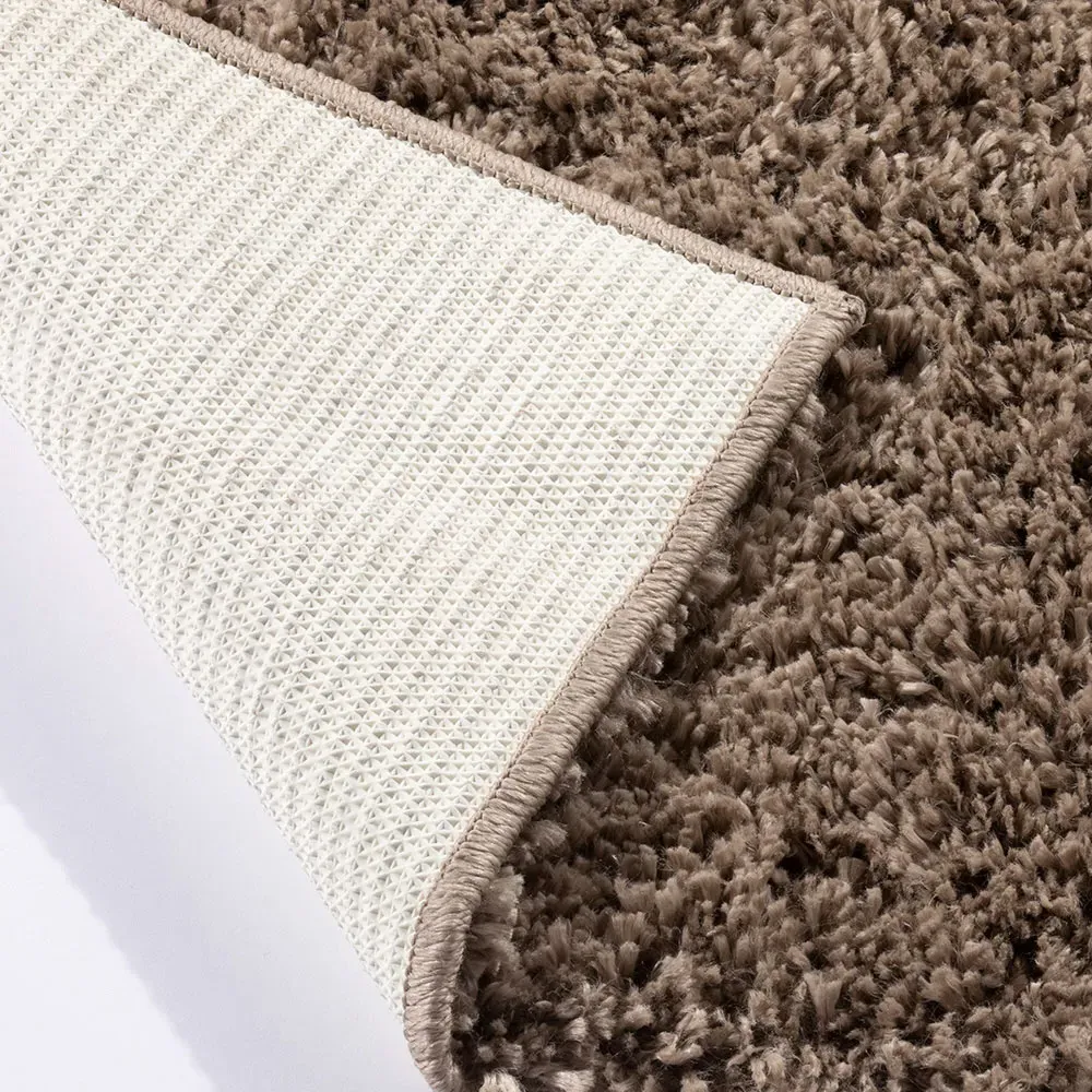 Larissa Shaggy Rug - Chocolate, Polypropylene