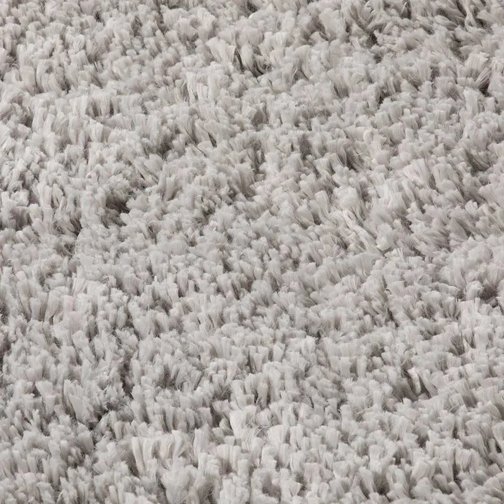 Larissa Shaggy Rug - Grey, Polypropylene