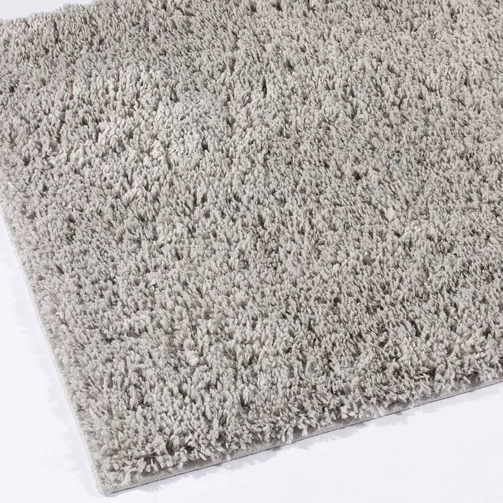 Larissa Shaggy Rug - Grey, Polypropylene