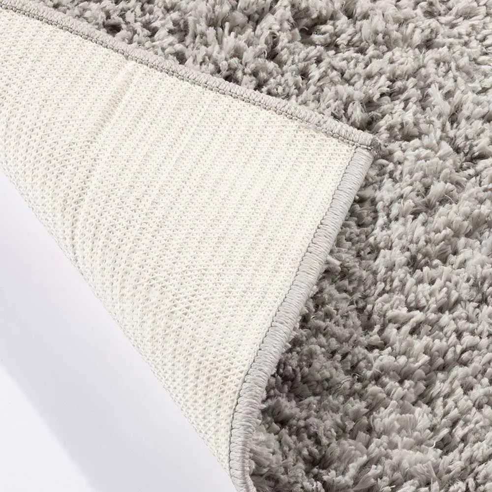 Larissa Shaggy Rug - Grey, Polypropylene
