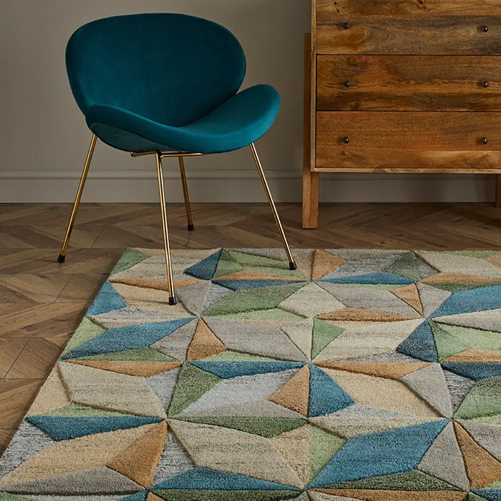 Lilianna Embossed Wool Rug - Multi
