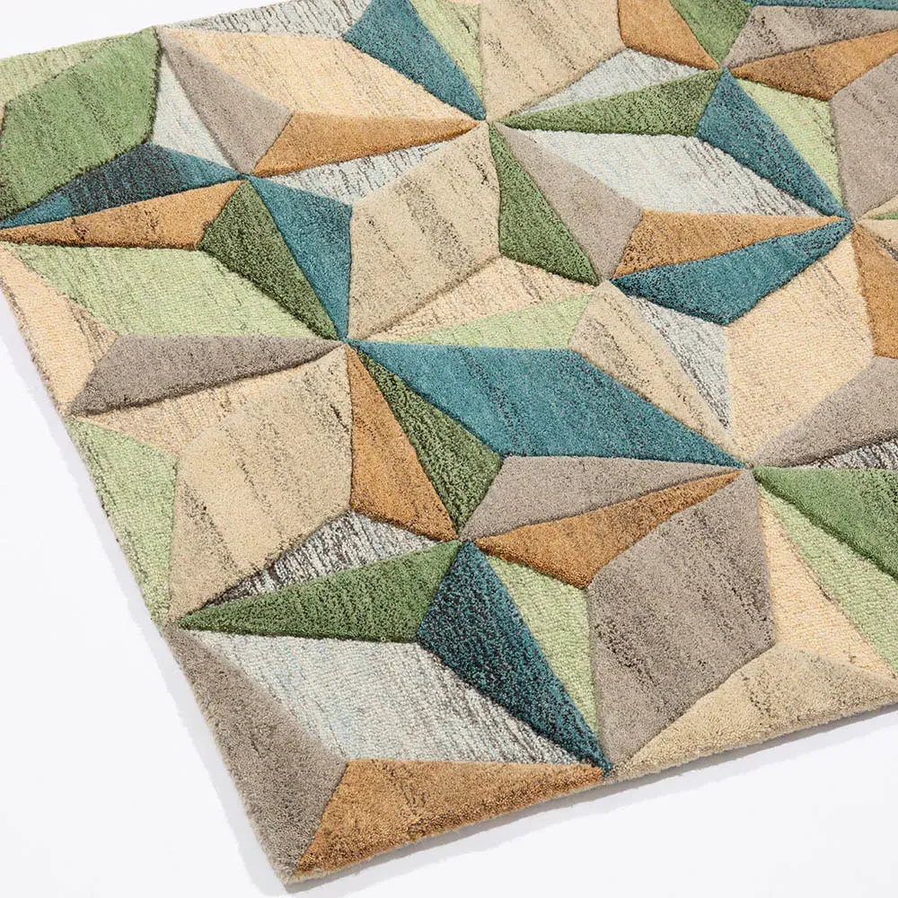 Lilianna Embossed Wool Rug - Multi