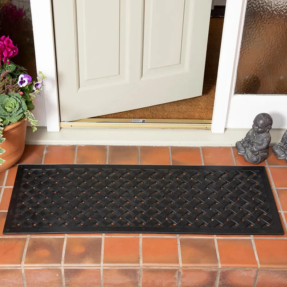 Mud Stopper Rubber Doormat - Reddish Black