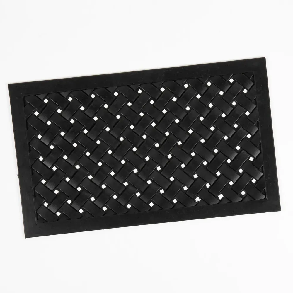 Mud Stopper Rubber Doormat - Reddish Black