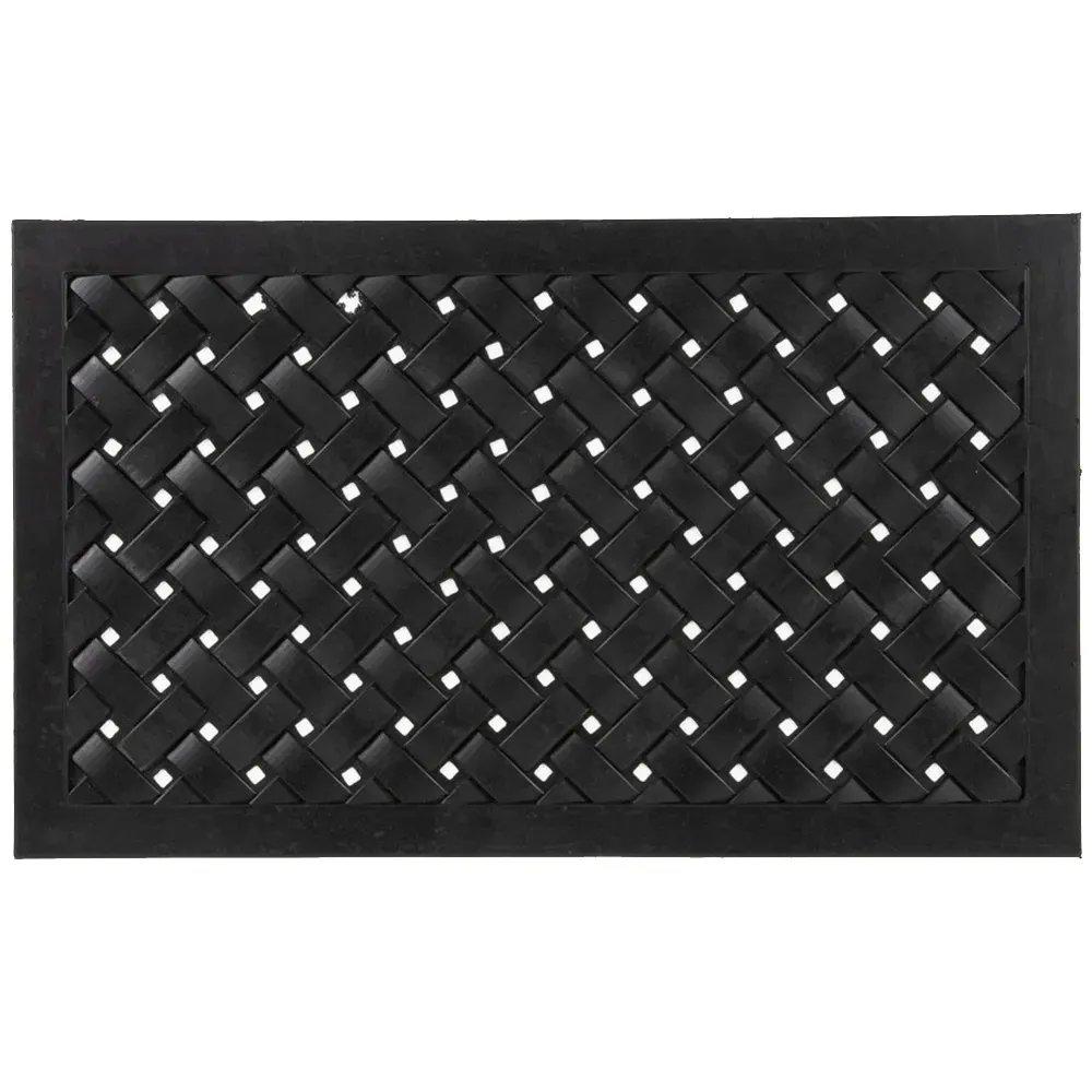 Mud Stopper Rubber Doormat - Reddish Black