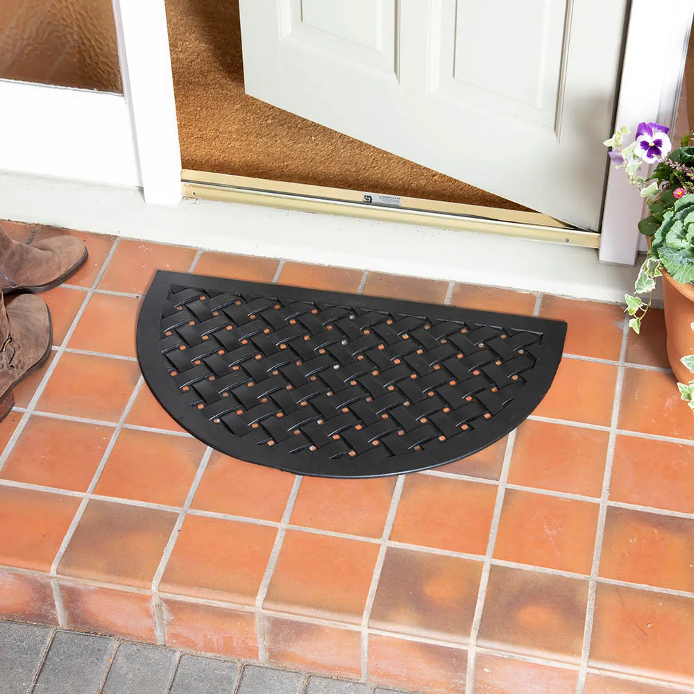 Mud Stopper Rubber Doormat - Reddish Black