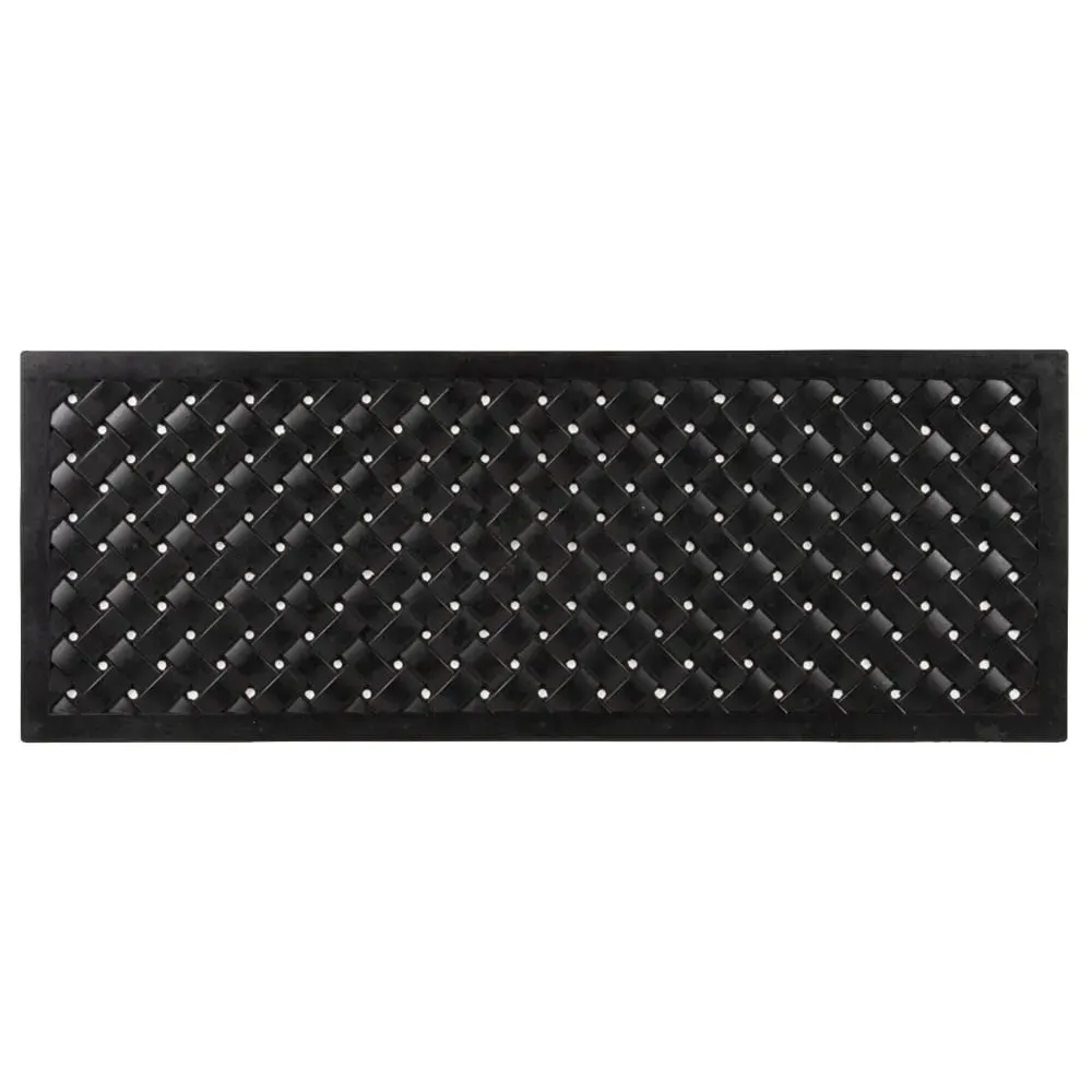 Mud Stopper Rubber Doormat - Reddish Black