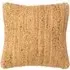 Sherwood Square Cushion with Cotton Back - Cream, Jute