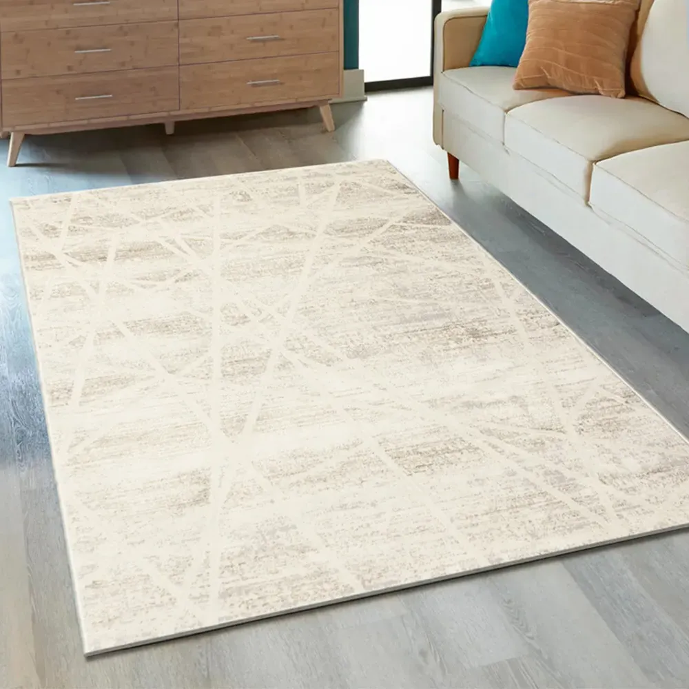 Solar Jupiter Natural Rug 120 x 170cm - Cream