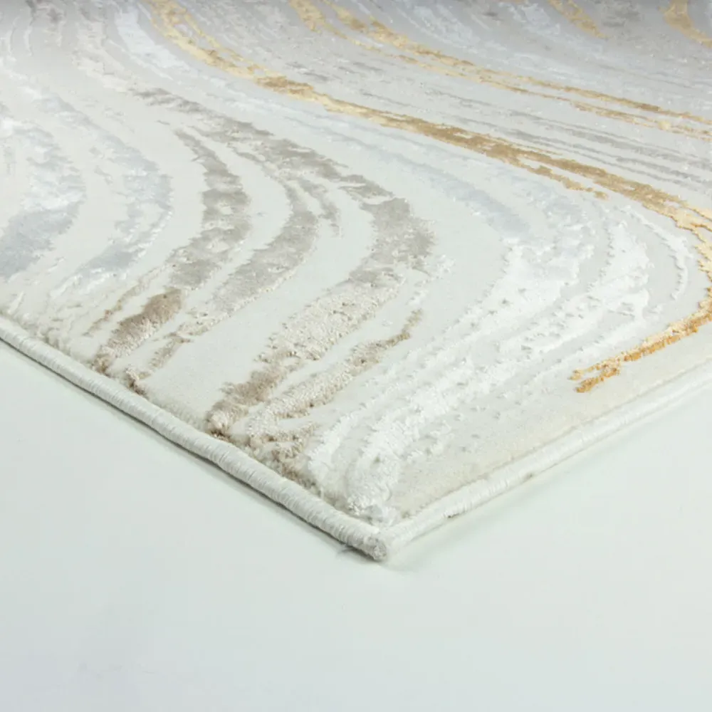 Solar Saturn 120x170cm Rug - Natural, Copper