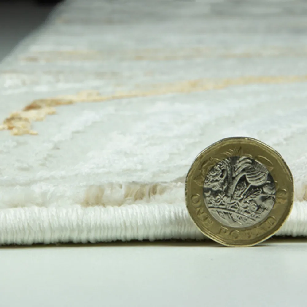 Solar Saturn 120x170cm Rug - Natural, Copper