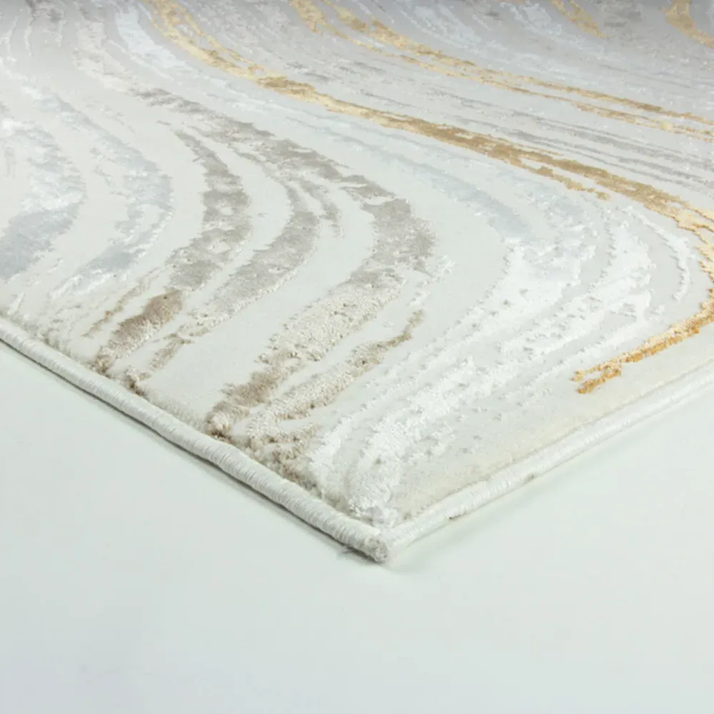 Solar Saturn 200x290cm Rug - Natural, Copper