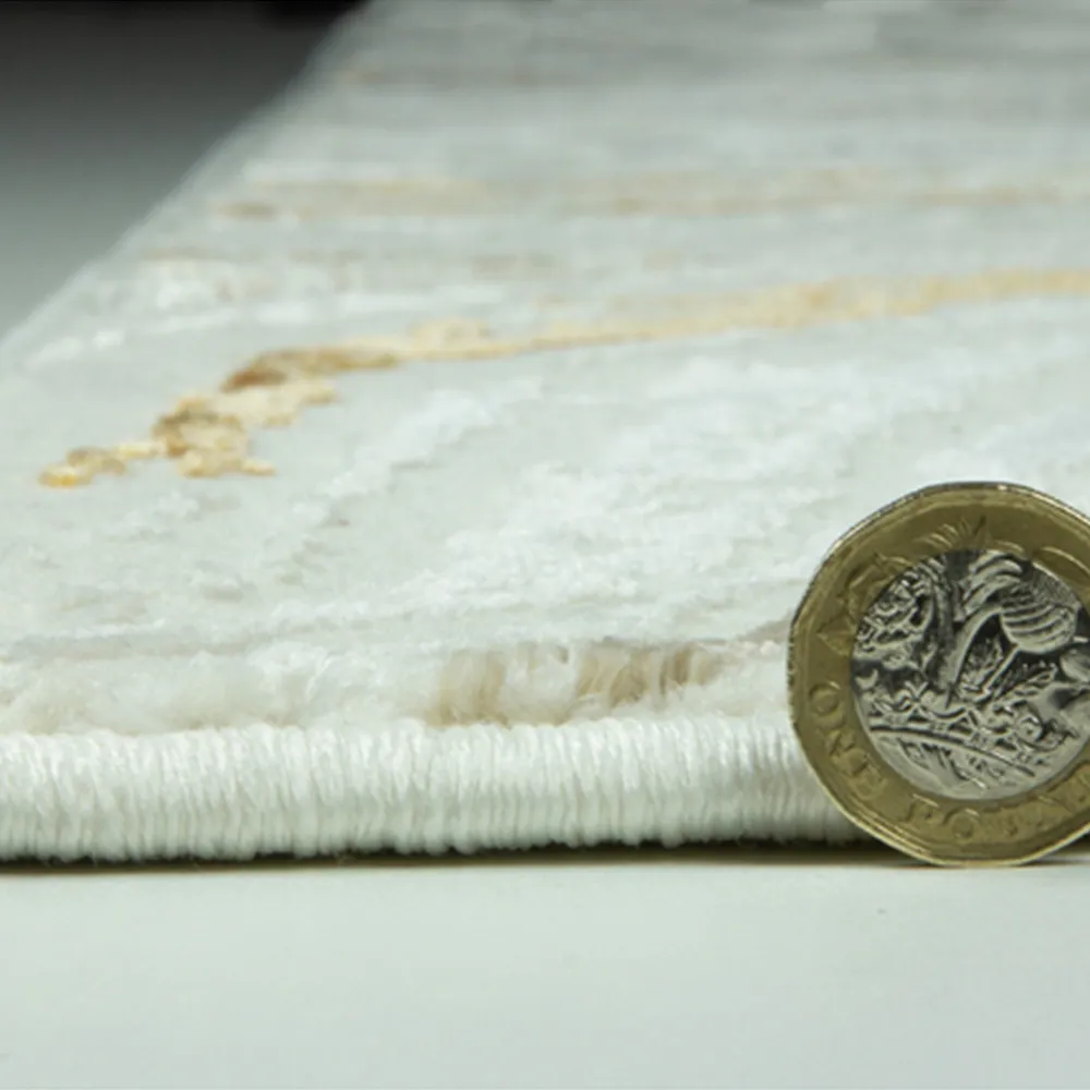 Solar Saturn 200x290cm Rug - Natural, Copper