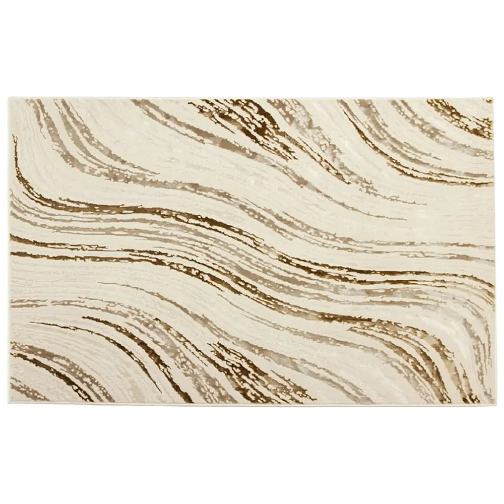 Solar Saturn 200x290cm Rug - Natural, Copper