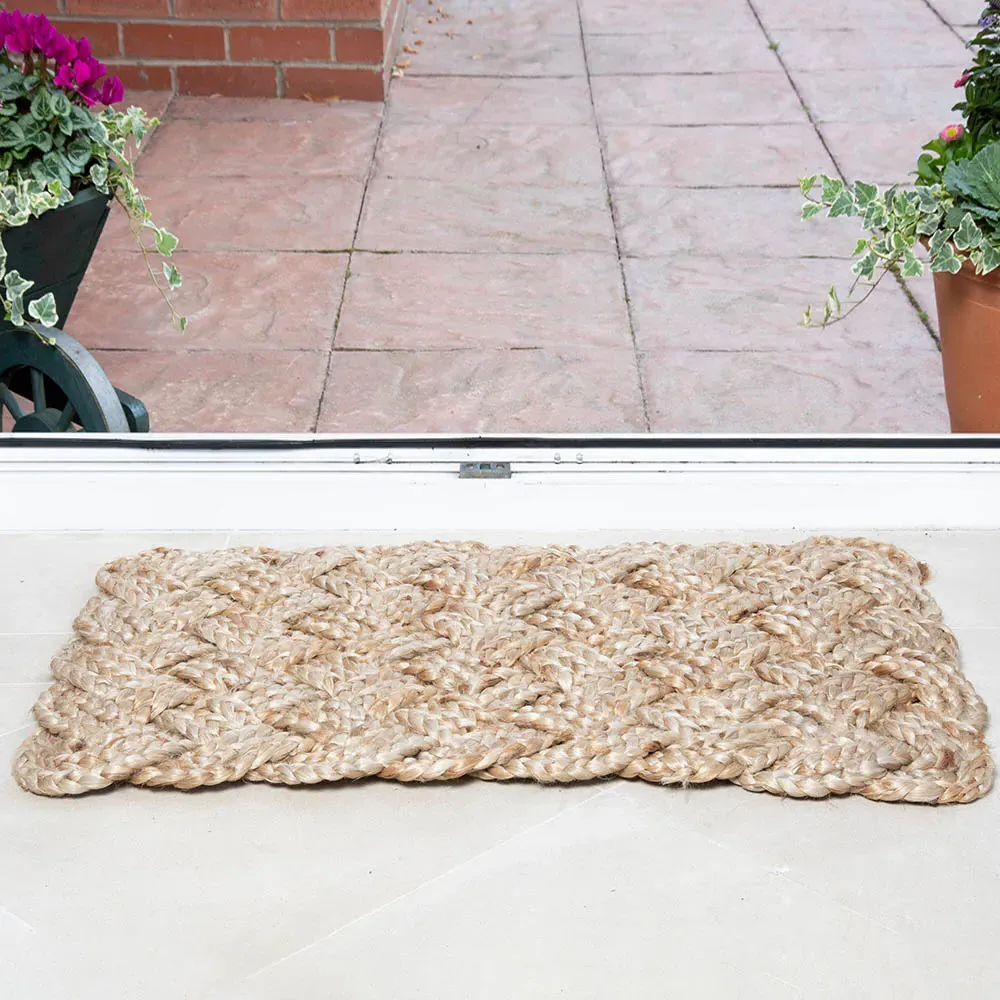 Stockport Natural Jute Doormat 45 x 75cm - Brown
