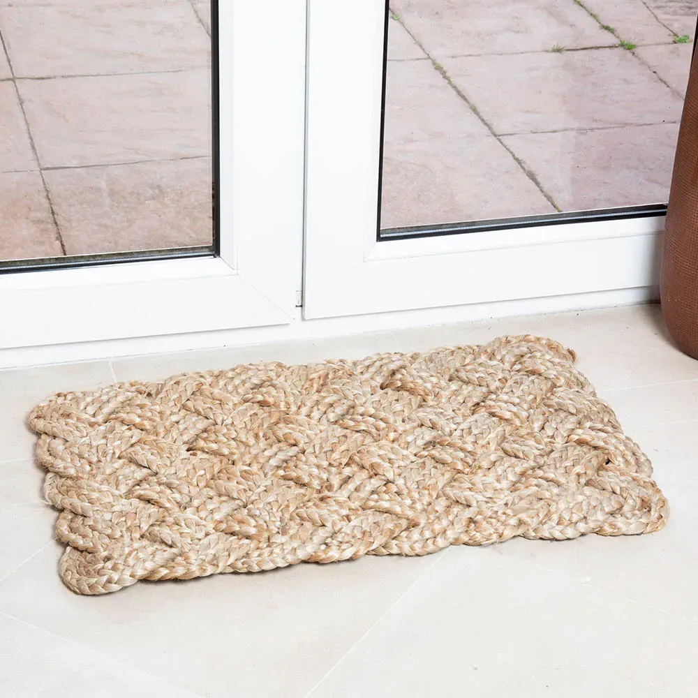 Stockport Natural Jute Doormat 45 x 75cm - Brown