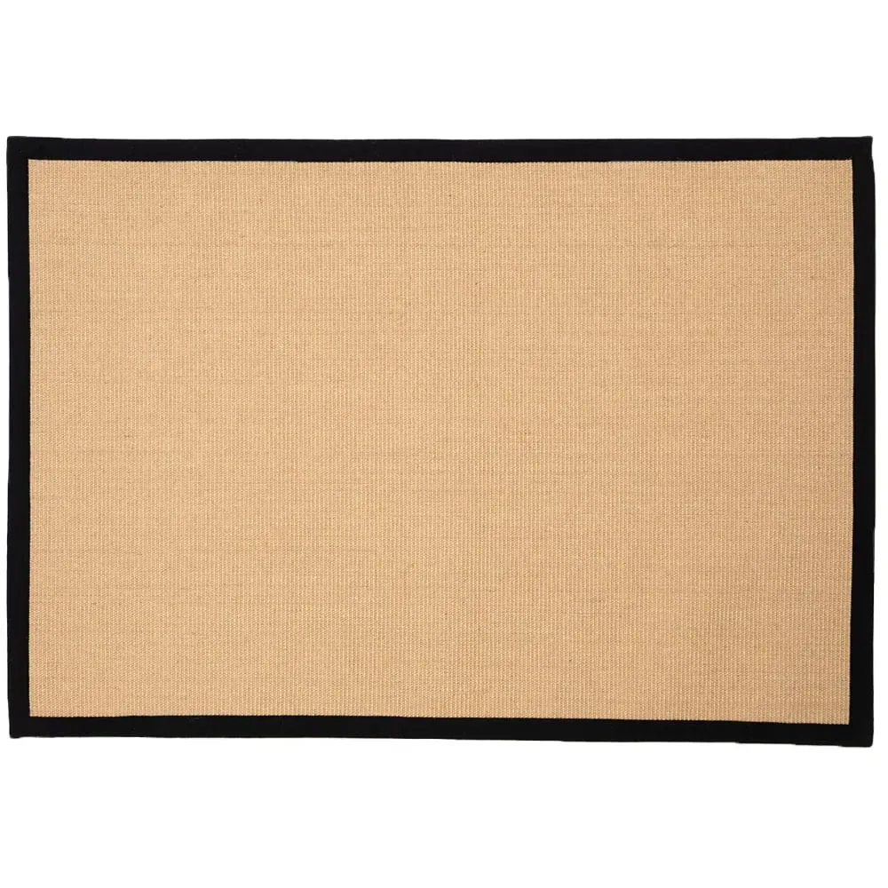 Swinton Sisal Jute Boucle Rug - Black