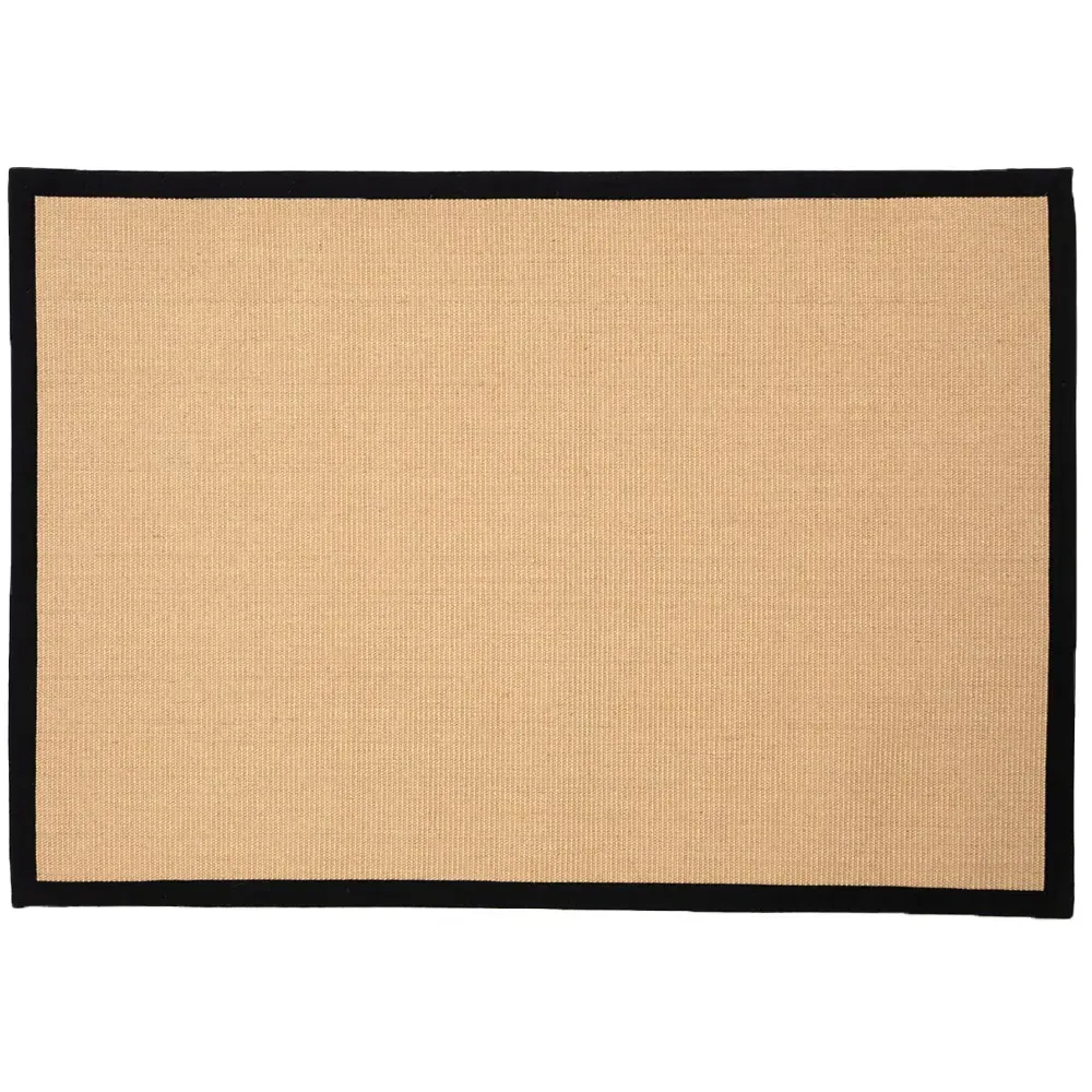 Swinton Sisal Jute Boucle Rug - Black