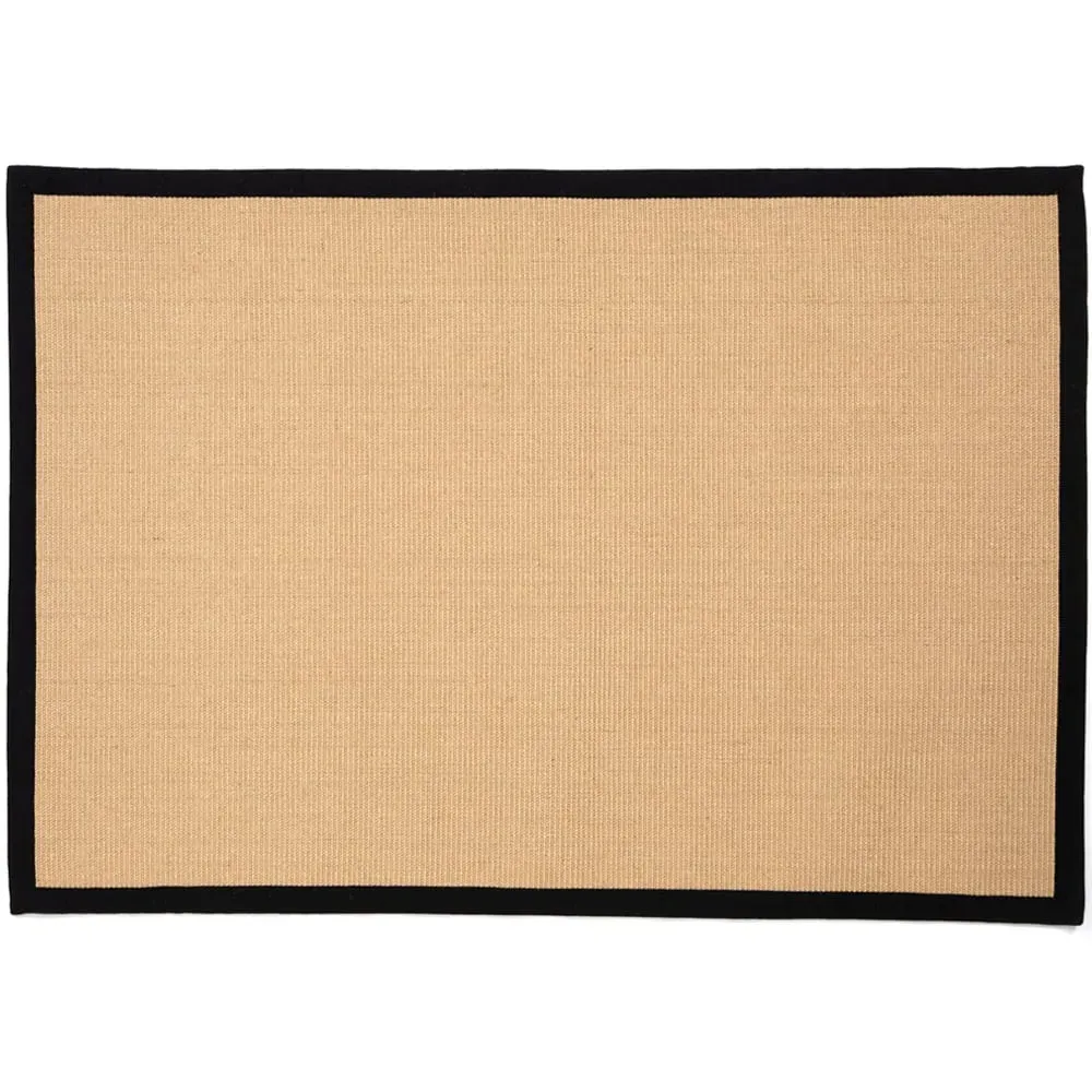 Swinton Sisal Jute Boucle Rug - Black