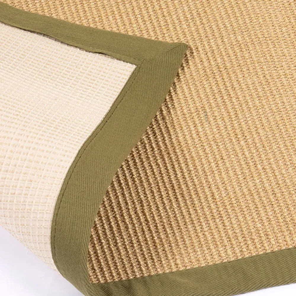 Swinton Sisal Jute Boucle Rug - Green