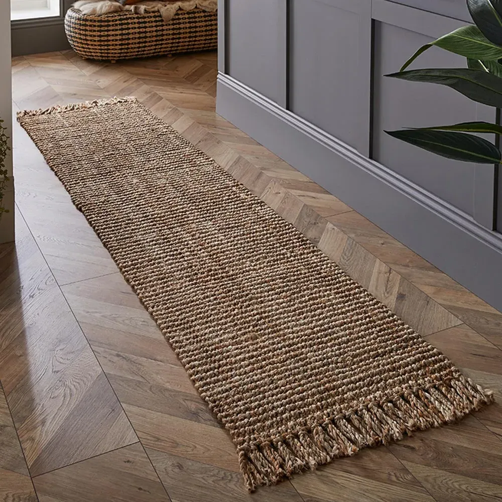 Whitefield Boucle Runner - Natural Brown