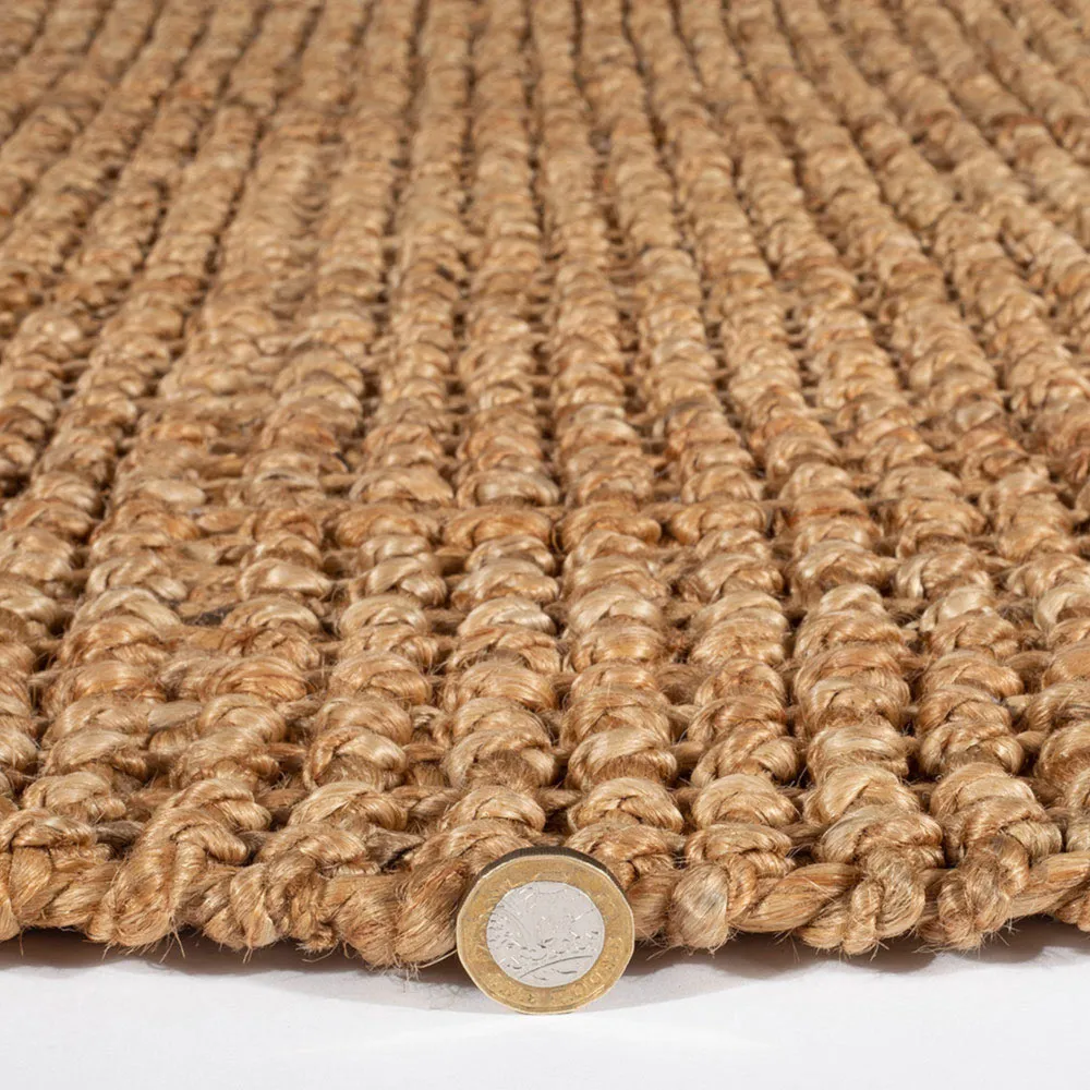 Whitefield Braided Rug - Brown, Jute